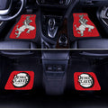 Akaza Car Floor Mats Custom Demon Slayer Anime Car Accessories Manga Style For Fans - Gearcarcover - 3