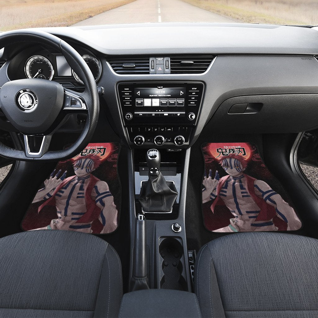 Akaza Car Floor Mats Custom Demon Slayer: Kimetsu no Yaiba Anime Car Accessories - Gearcarcover - 2