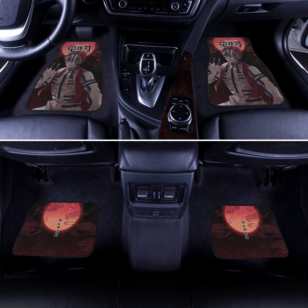 Akaza Car Floor Mats Custom Demon Slayer: Kimetsu no Yaiba Anime Car Accessories - Gearcarcover - 3