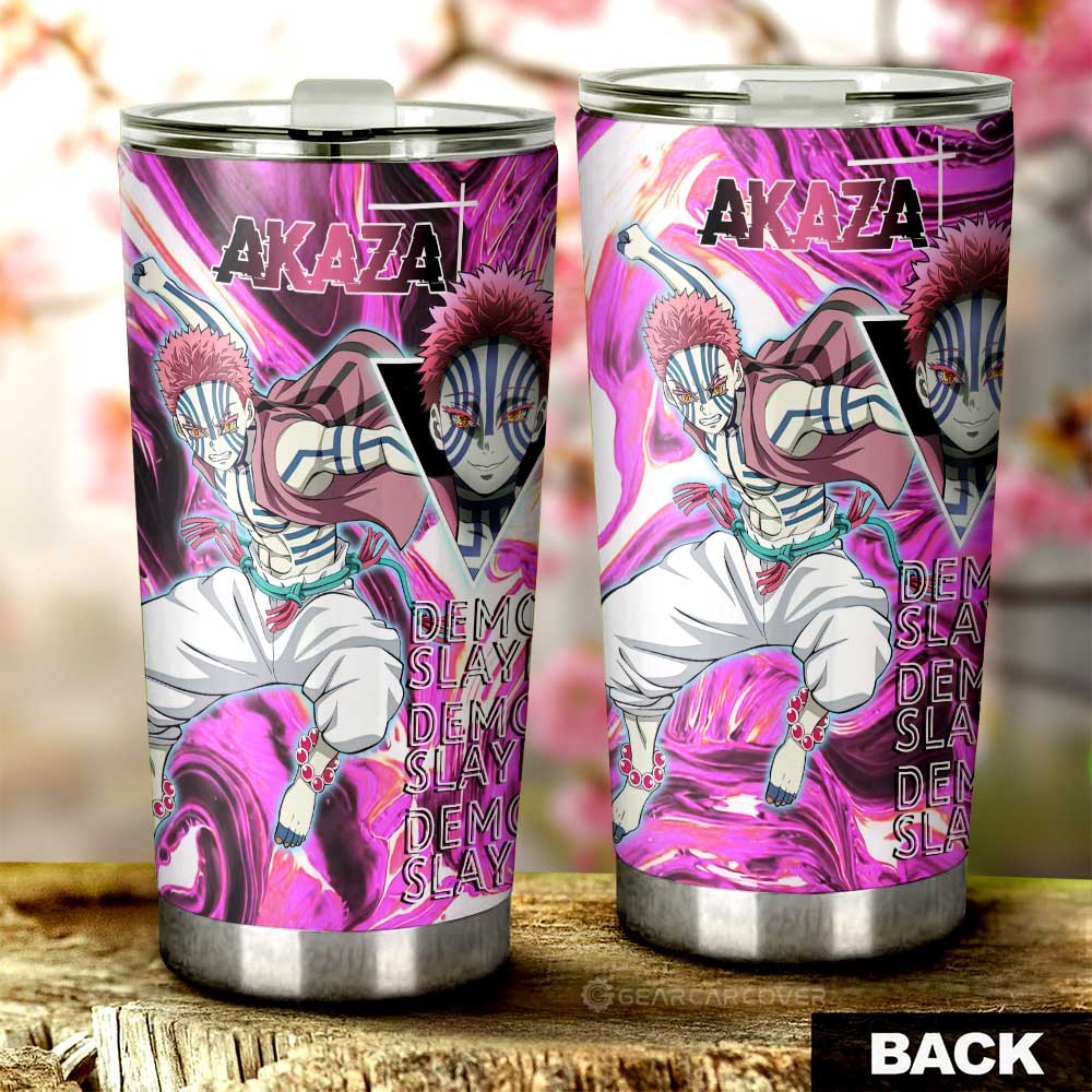 Akaza Tumbler Cup Custom Demon Slayer Anime Car Accessories - Gearcarcover - 3