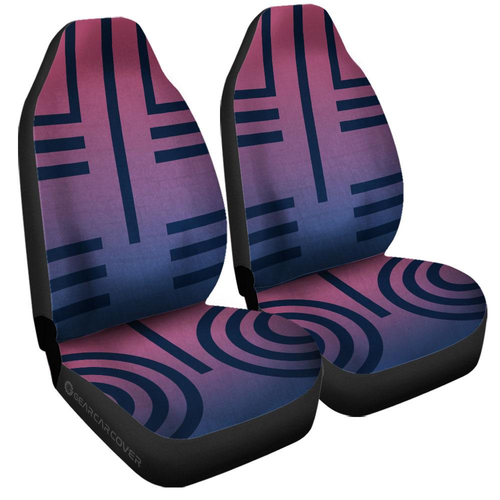 Akaza Uniform Car Seat Covers Custom Demon Slayer Anime Car Accessories - Gearcarcover - 3