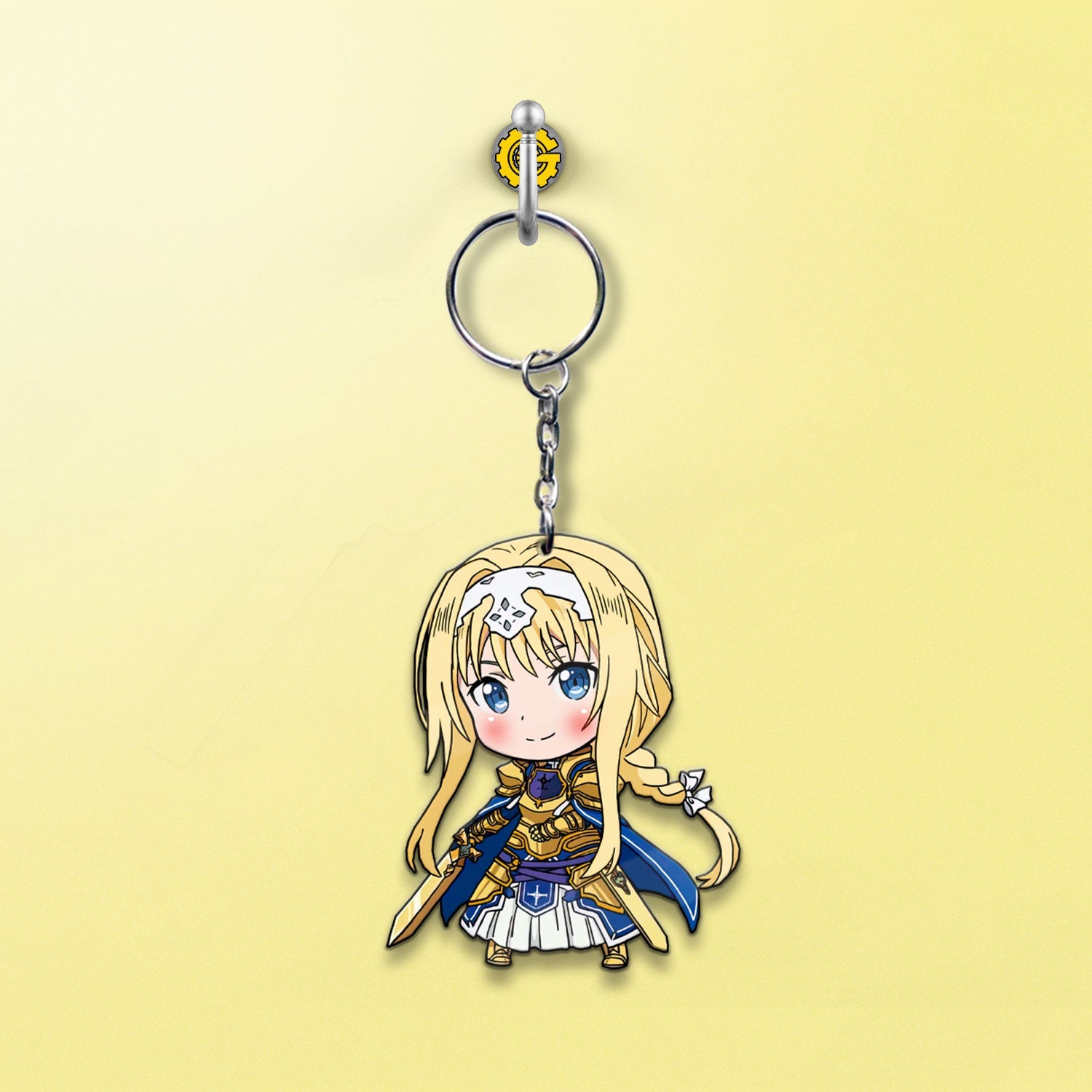 Alice Zuberg Keychain Custom Sword Art Online Anime Car Accessories - Gearcarcover - 2