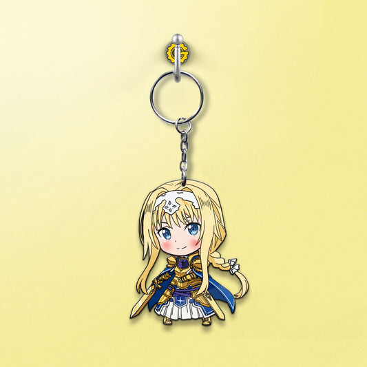 Alice Zuberg Keychain Custom Sword Art Online Anime Car Accessories - Gearcarcover - 2