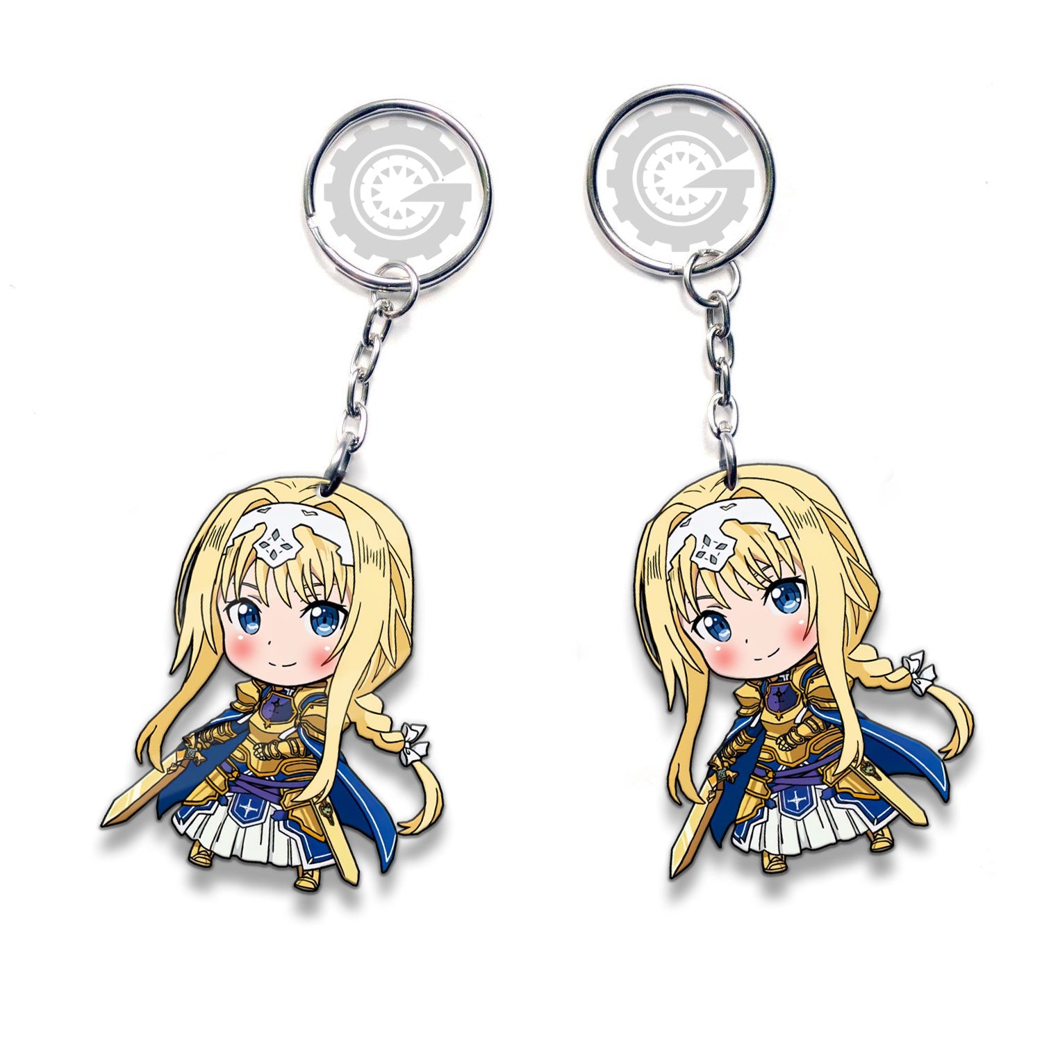 Alice Zuberg Keychain Custom Sword Art Online Anime Car Accessories - Gearcarcover - 3