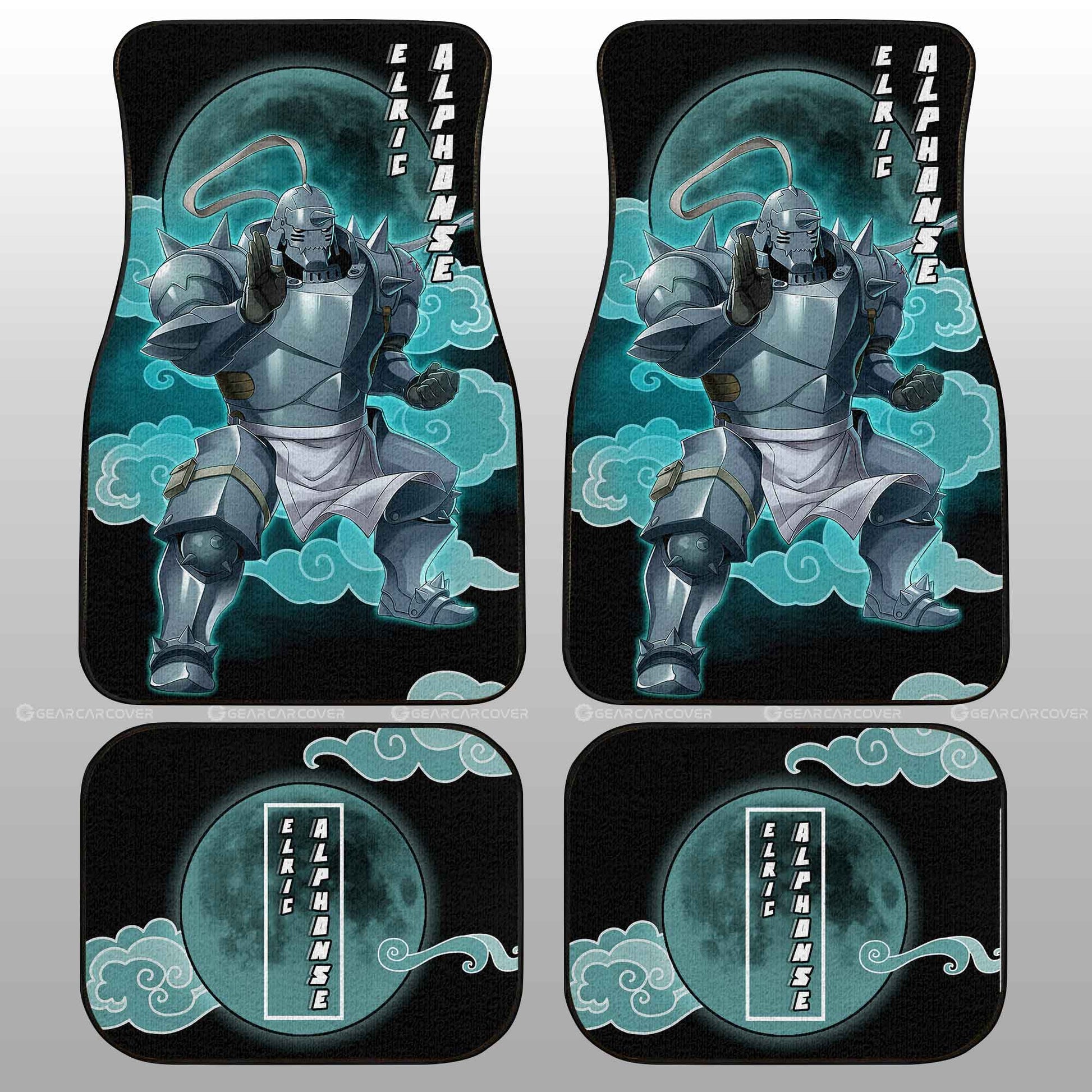 Alphonse Elric Car Floor Mats Custom Fullmetal Alchemist Anime Car Interior Accessories - Gearcarcover - 2