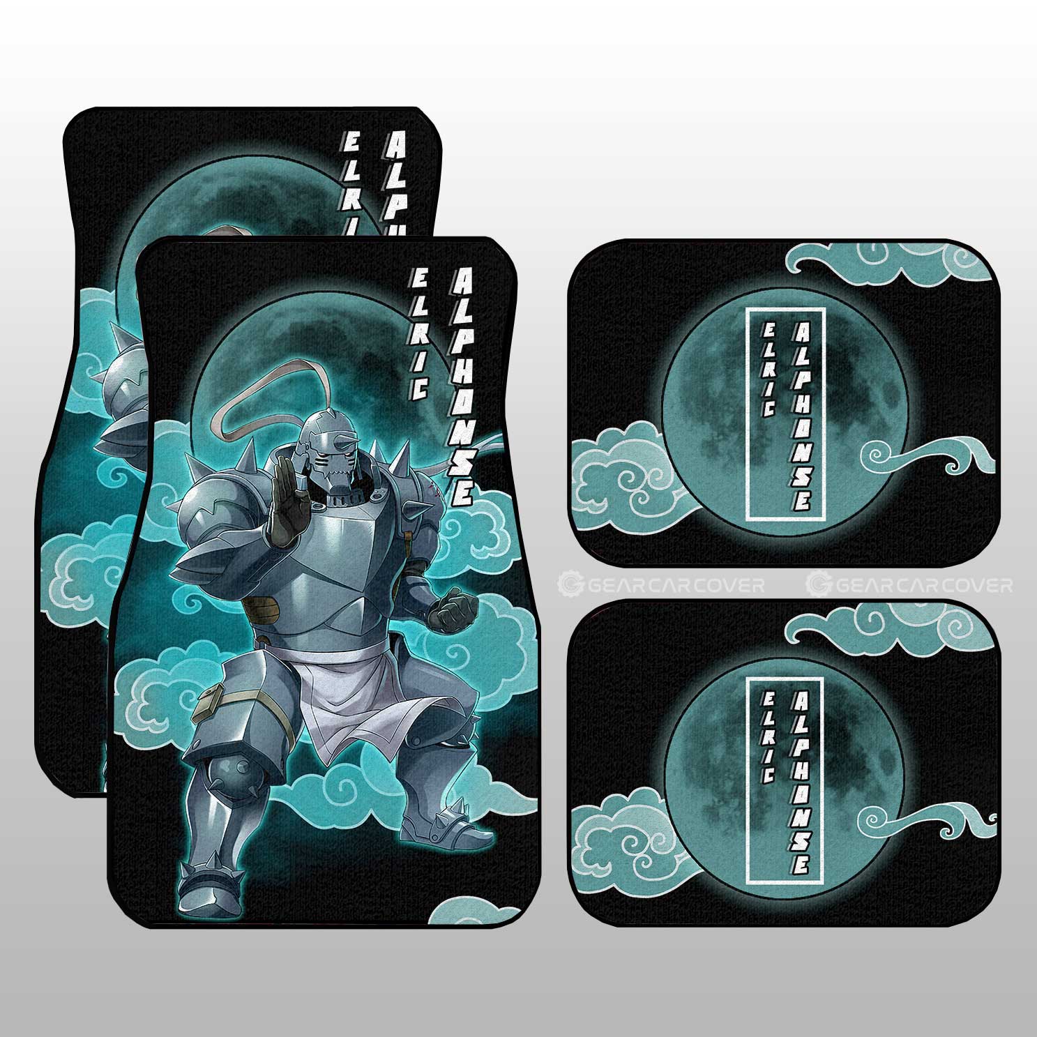 Alphonse Elric Car Floor Mats Custom Fullmetal Alchemist Anime Car Interior Accessories - Gearcarcover - 1