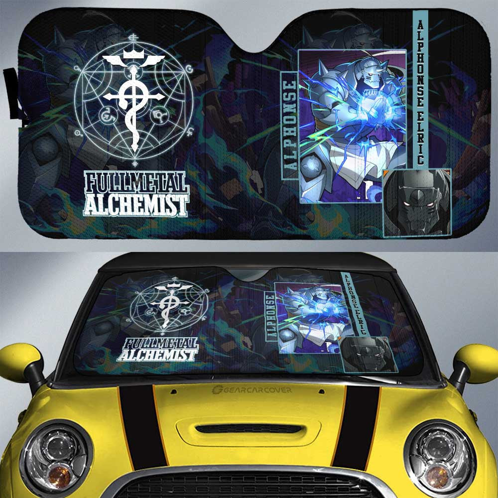 Alphonse Elric Car Sunshade Custom Fullmetal Alchemist Anime - Gearcarcover - 1