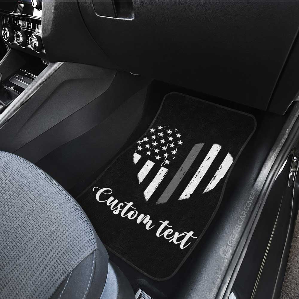 American Flag Heart Car Floor Mats Custom Personalized Name Car Accessories - Gearcarcover - 4