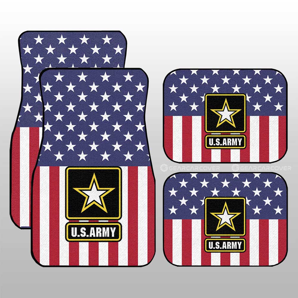 American Flag Military Army Car Floor Mats Custom Car Accessories - Gearcarcover - 3