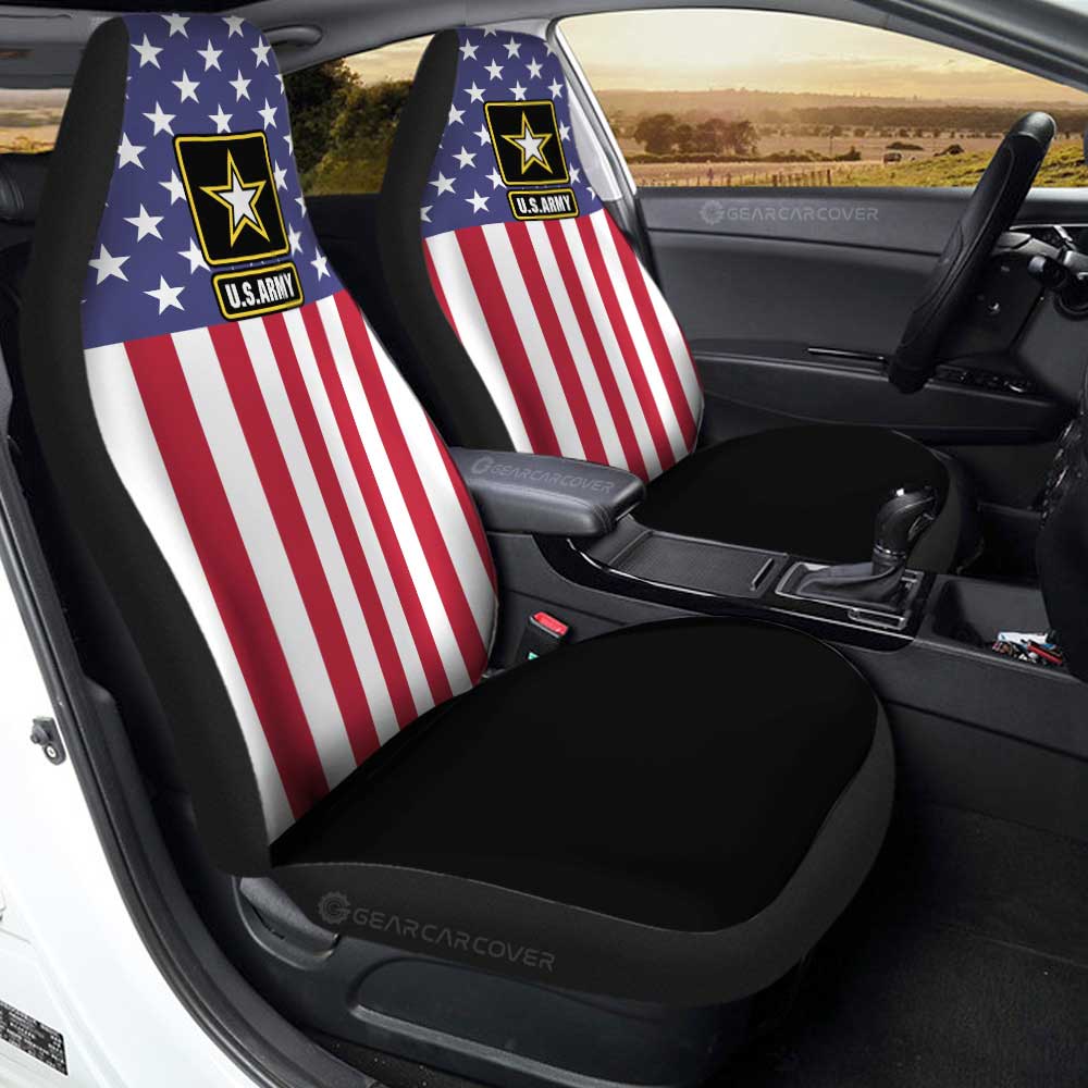 American Flag Military Army Car Seat Covers Custom Car Accessories - Gearcarcover - 3