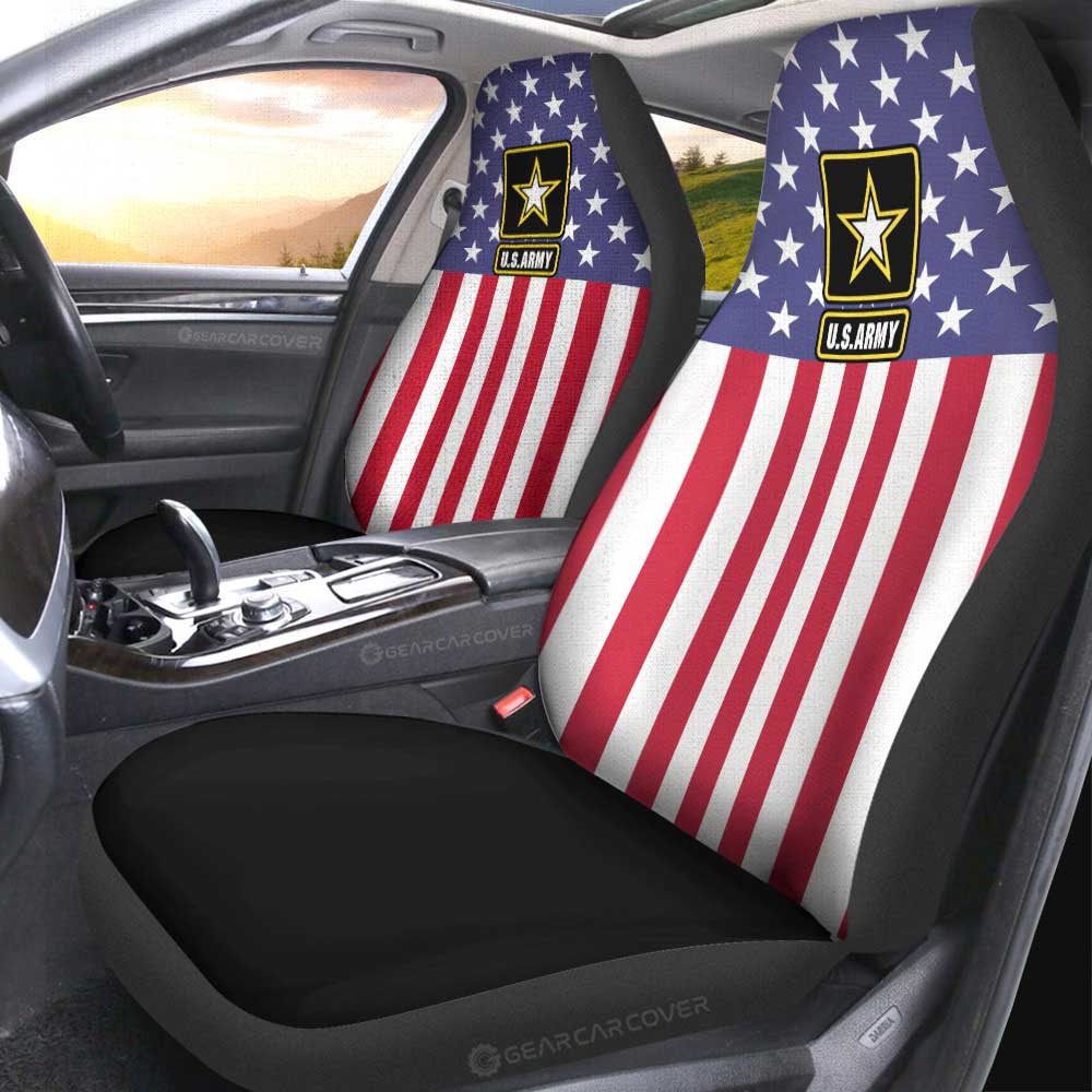 American Flag Military Army Car Seat Covers Custom Car Accessories - Gearcarcover - 4