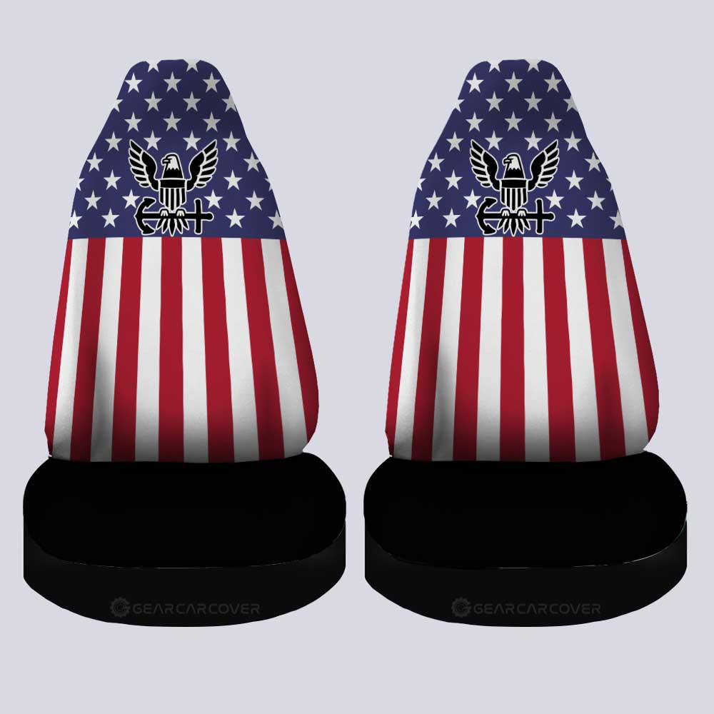 American Flag Military Navy Car Seat Covers Custom Car Accessories - Gearcarcover - 4