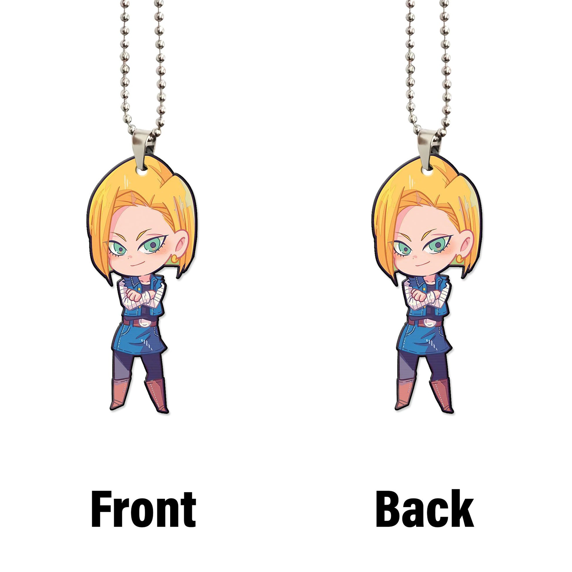 Android 18 Ornament Custom Dragon Ball Anime Car Accessories - Gearcarcover - 4