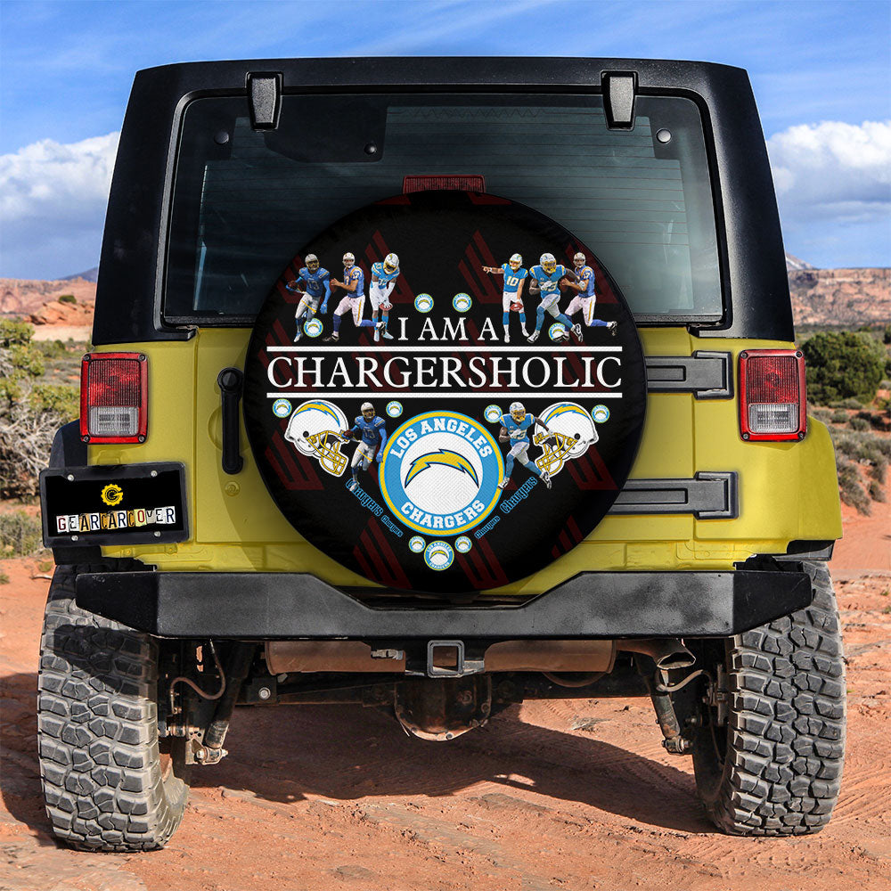 Angeles Chargers Spare Tire Covers Custom For Holic Fans - Gearcarcover - 2