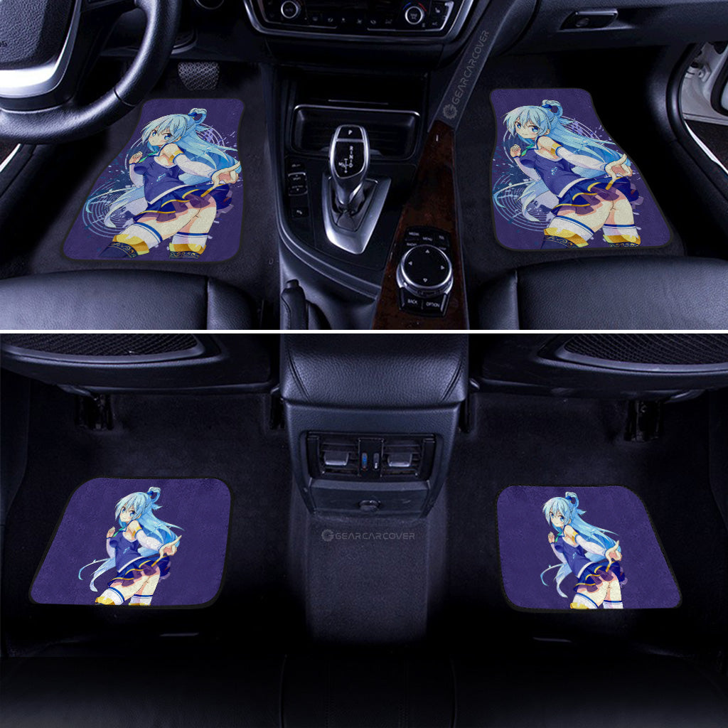 Anime Girl KonoSuba Aqua Car Floor Mats Custom Anime Car Accessories - Gearcarcover - 3