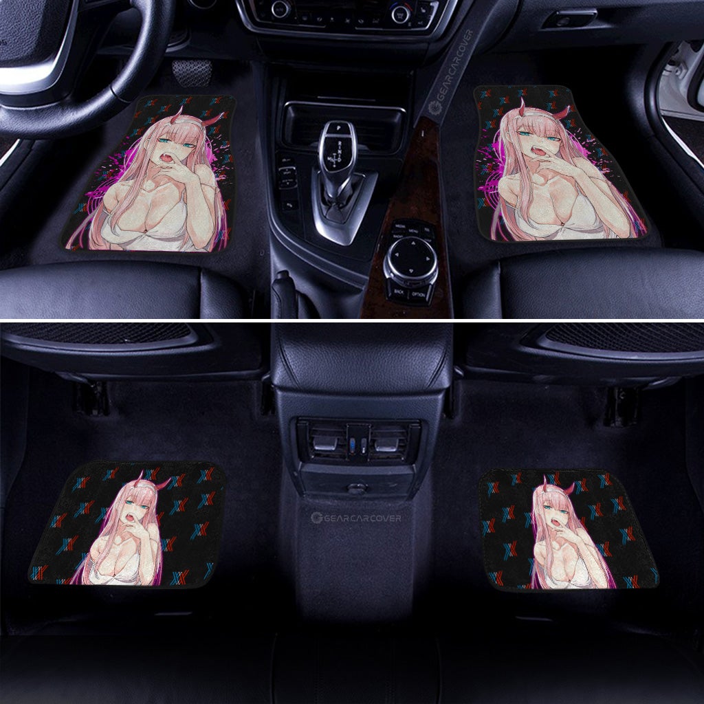 Anime Sexy Girl Code:002 Zero Two Car Floor Mats Custom DARLING In The FRANXX Anime - Gearcarcover - 3