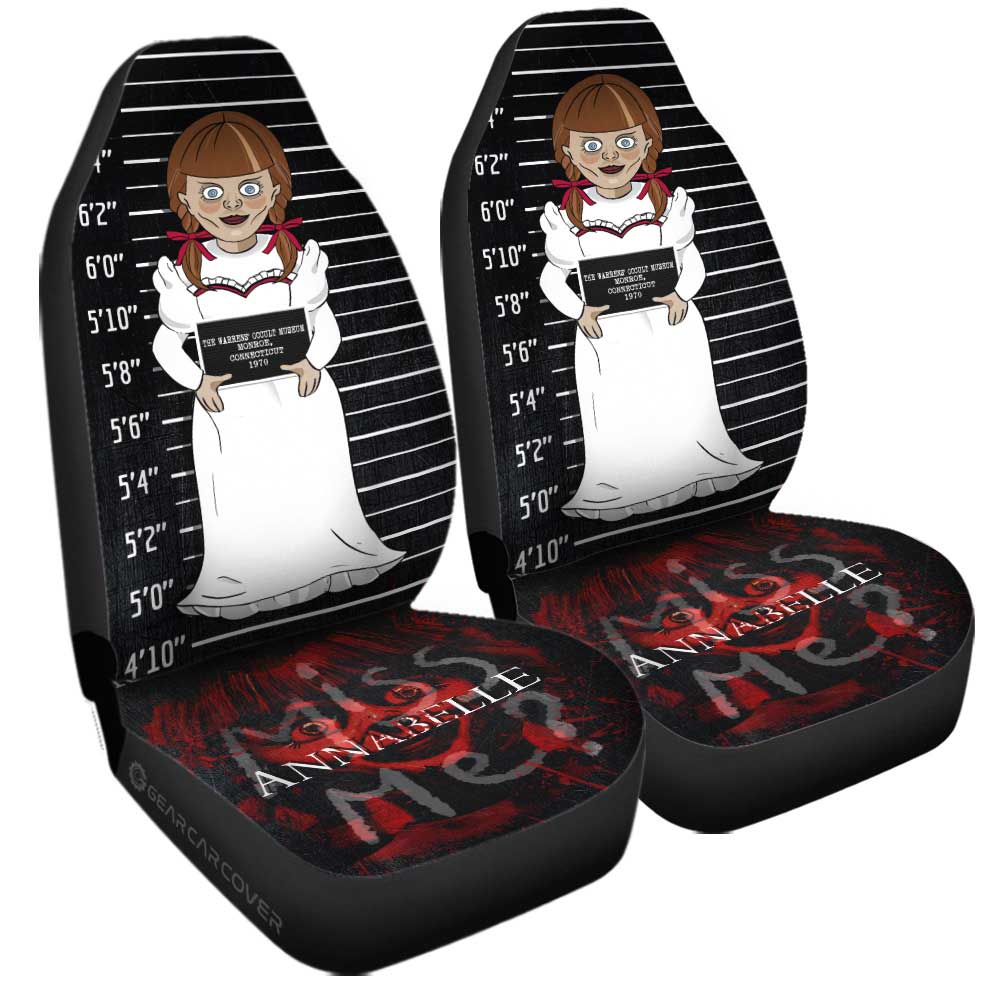 Annabelle in The Conjuring and Annabelle Car Seat Covers Custom Horror Characters Car Accessories - Gearcarcover - 2