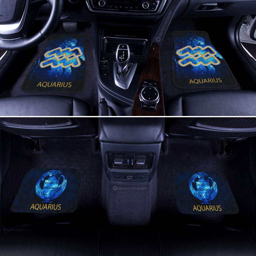 Aquarius Car Floor Mats Custom Zodiac Car Accessories - Gearcarcover - 2