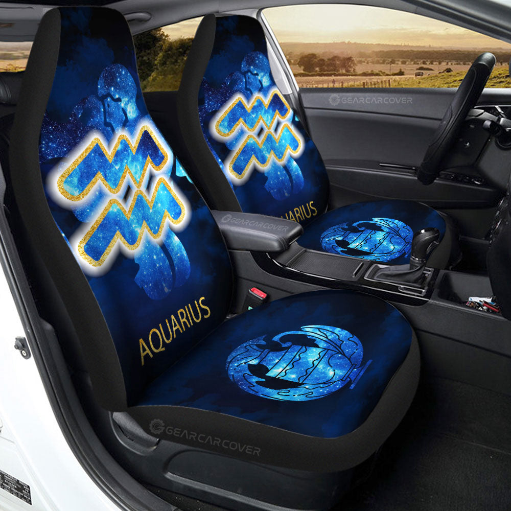Aquarius Car Seat Covers Custom Zodiac Car Accessories - Gearcarcover - 3