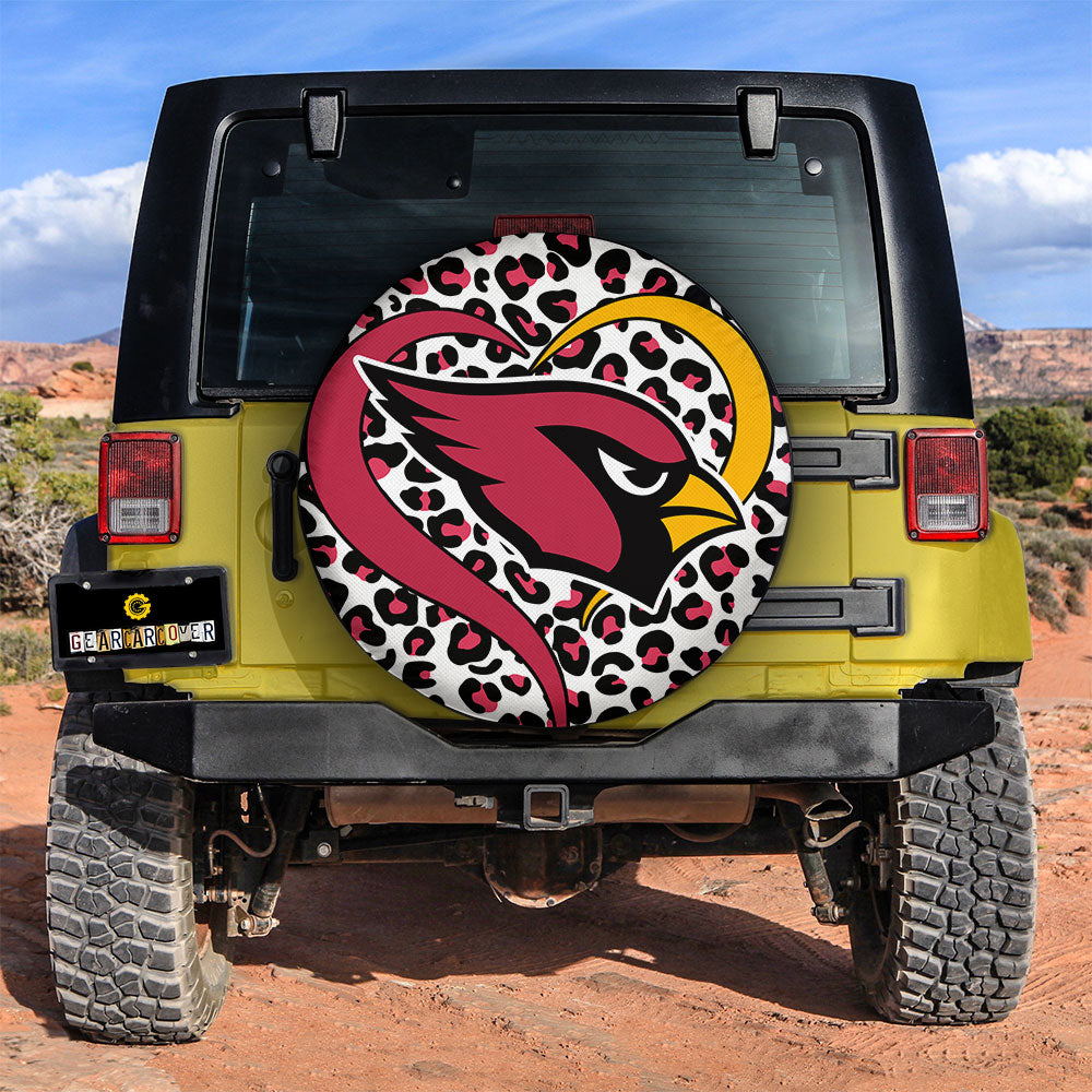 Arizona Cardinals Spare Tire Cover Custom For Fans - Gearcarcover - 2