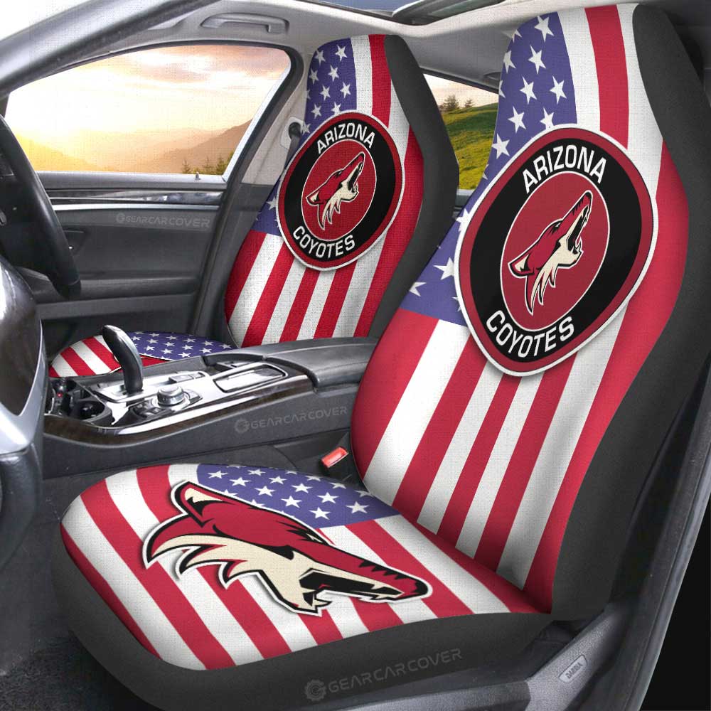 Arizona Coyotes Car Seat Covers Custom Car Decor Accessories - Gearcarcover - 2