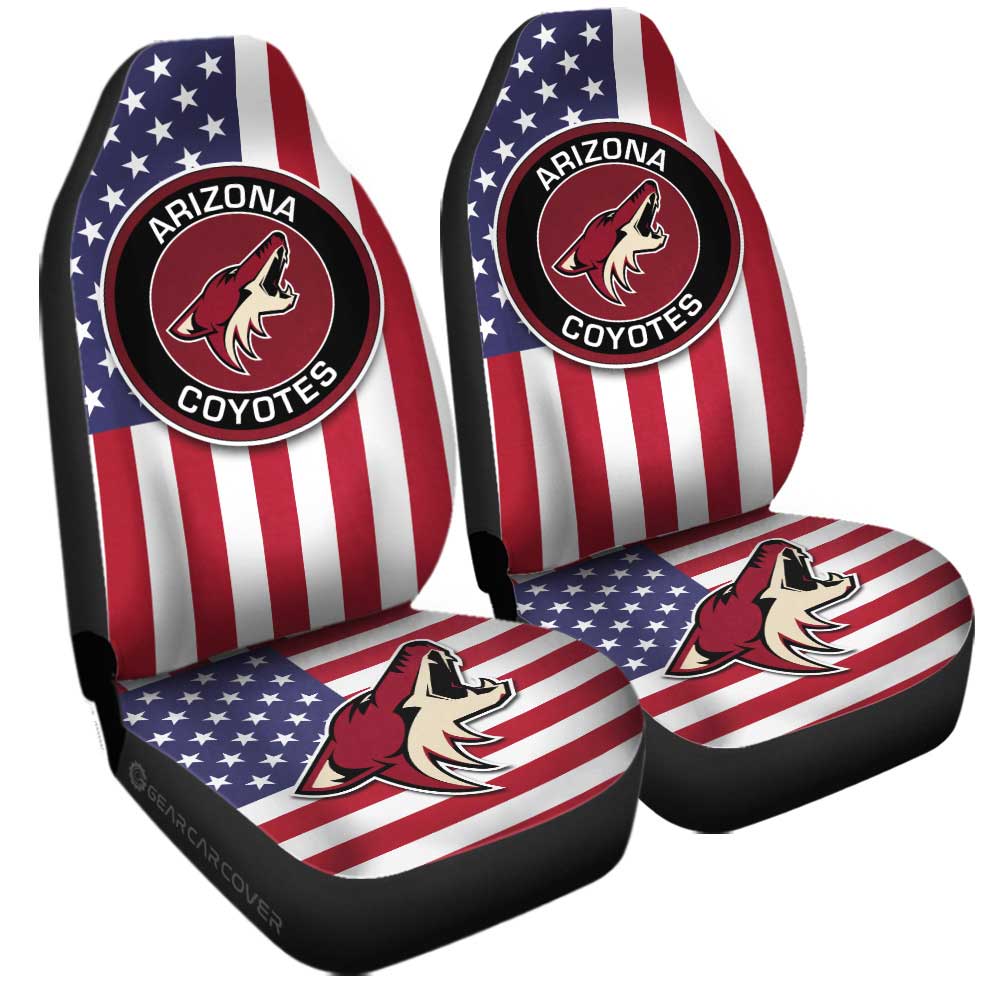 Arizona Coyotes Car Seat Covers Custom Car Decor Accessories - Gearcarcover - 3