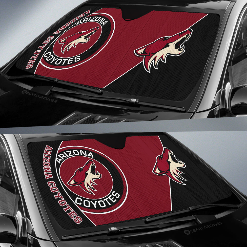 Arizona Coyotes Car Sunshade Custom Car Accessories For Fans - Gearcarcover - 2