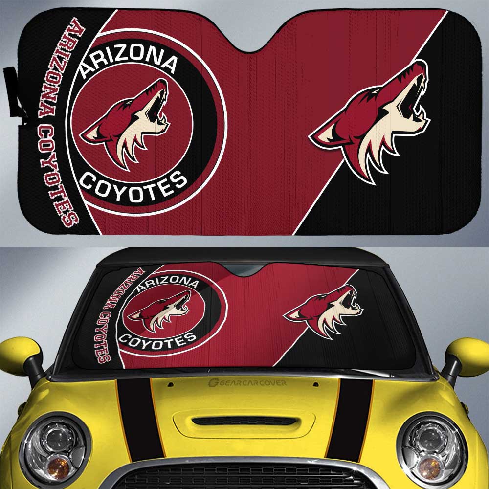 Arizona Coyotes Car Sunshade Custom Car Accessories For Fans - Gearcarcover - 1