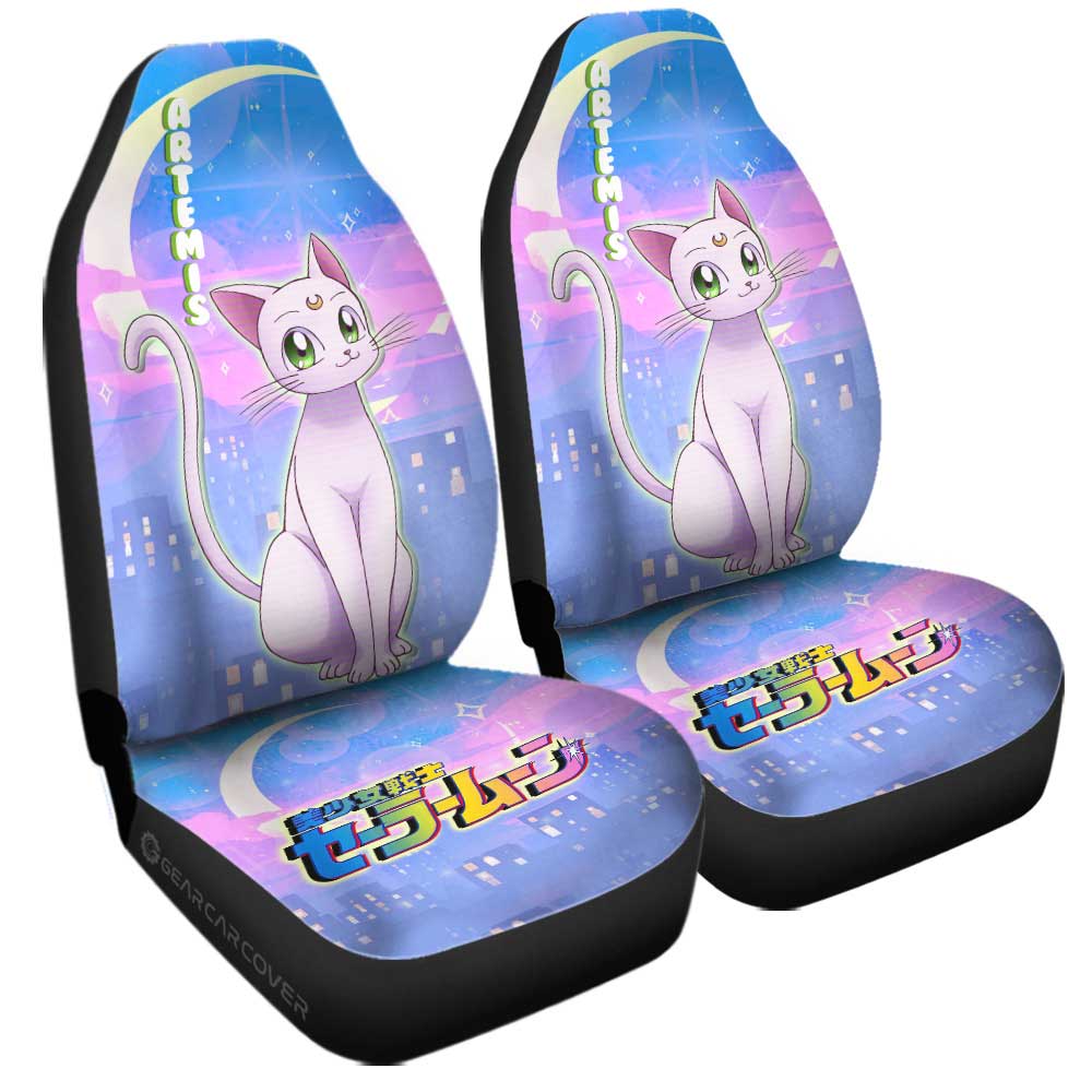 Artemis Car Seat Covers Custom Sailor Moon Anime Car Accessories - Gearcarcover - 2