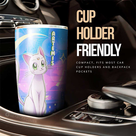 Artemis Tumbler Cup Custom Sailor Moon Anime Car Interior Accessories - Gearcarcover - 2