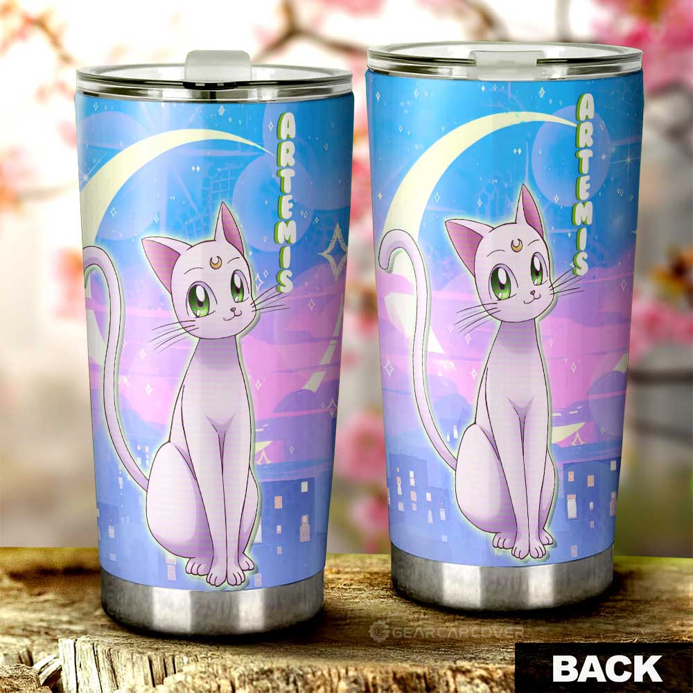 Artemis Tumbler Cup Custom Sailor Moon Anime Car Interior Accessories - Gearcarcover - 3