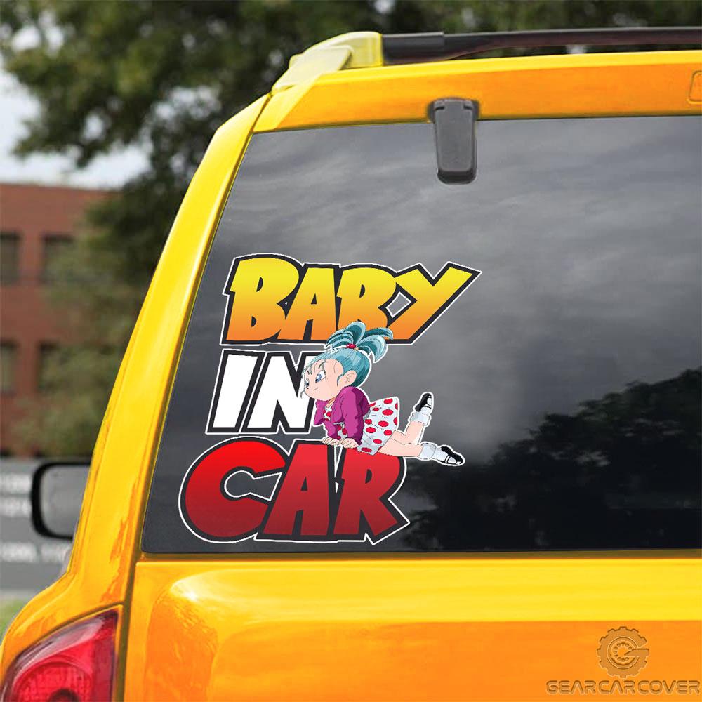 Baby In Car Bulma Car Sticker Custom Dragon Ball Anime Car Accessories - Gearcarcover - 3