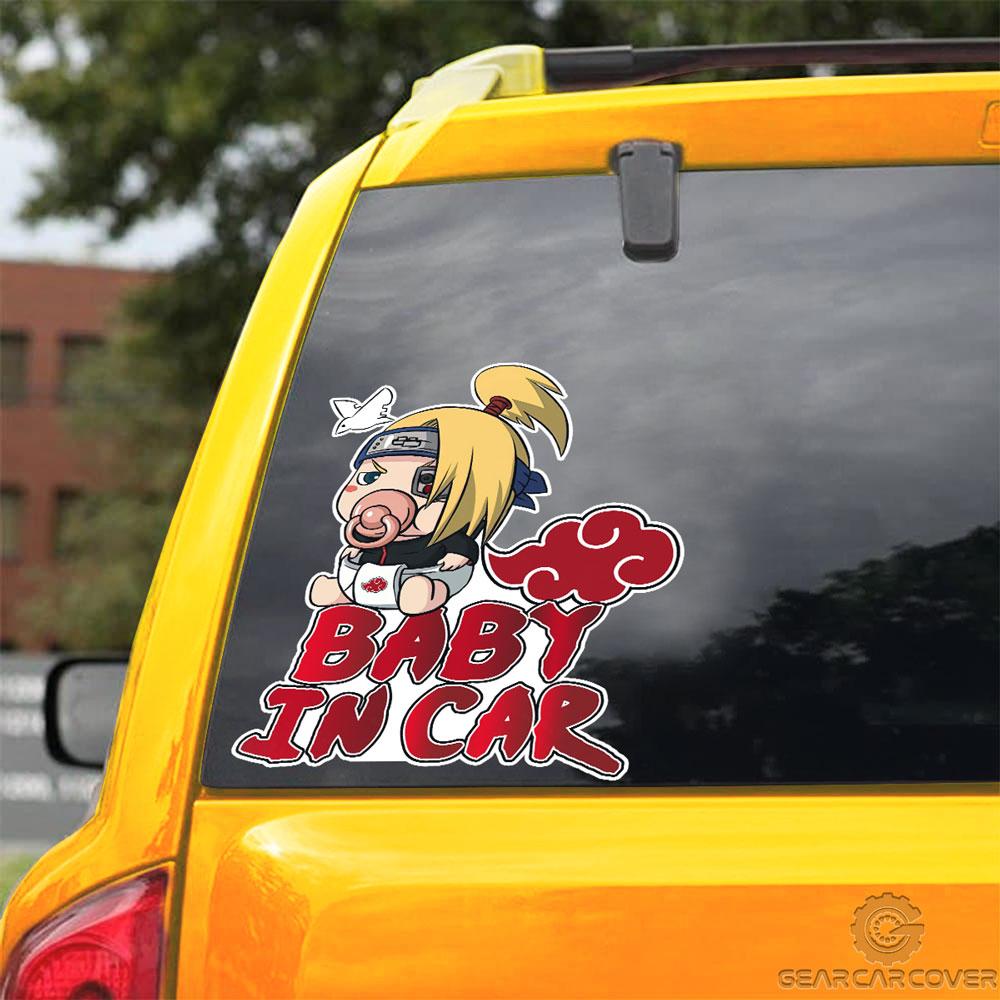 Baby In Car Deidara Car Sticker Custom Akatsuki Members Naru Anime Car Accessories - Gearcarcover - 3