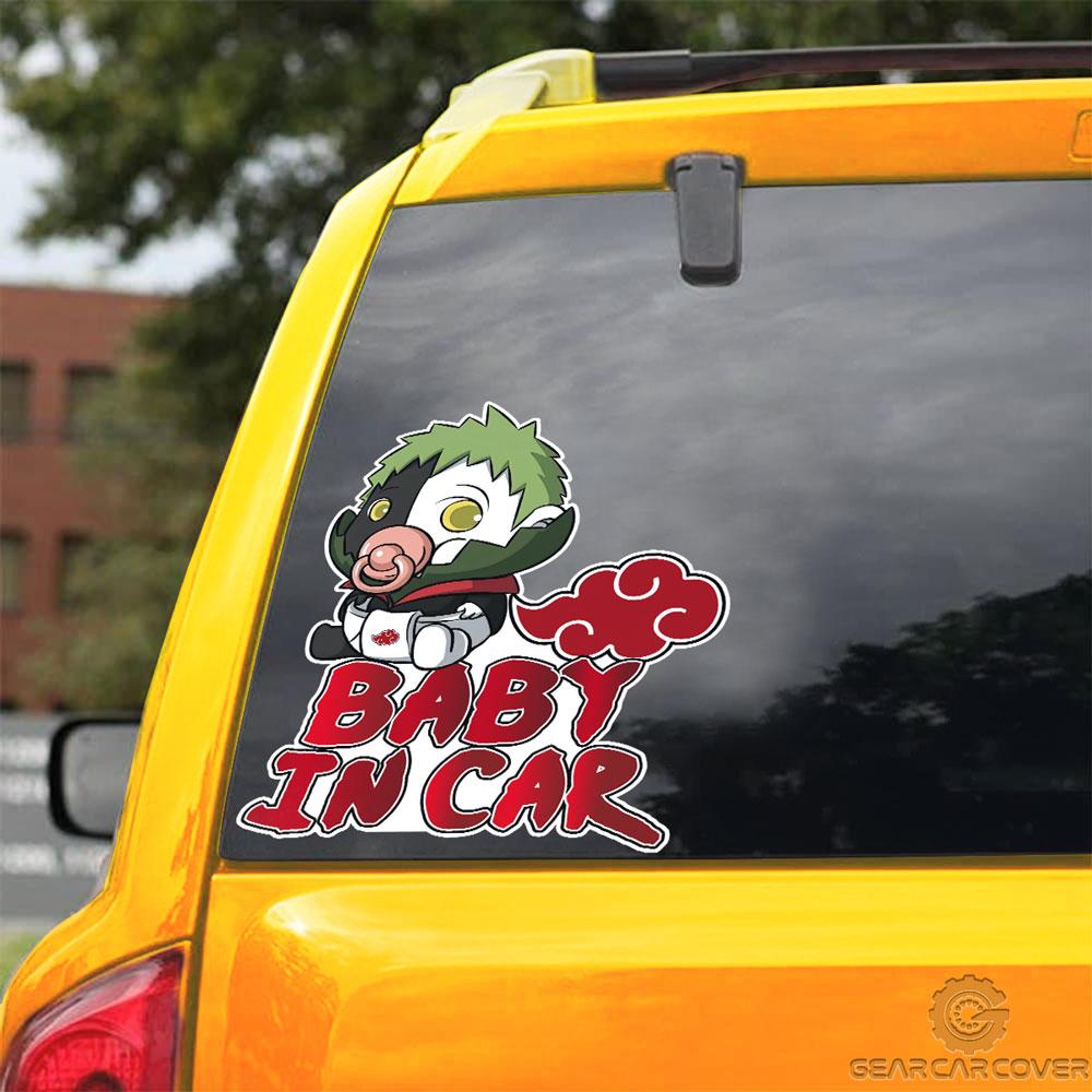 Baby In Car Zetsu Car Sticker Custom Akatsuki Members Naru Anime Car Accessories - Gearcarcover - 3