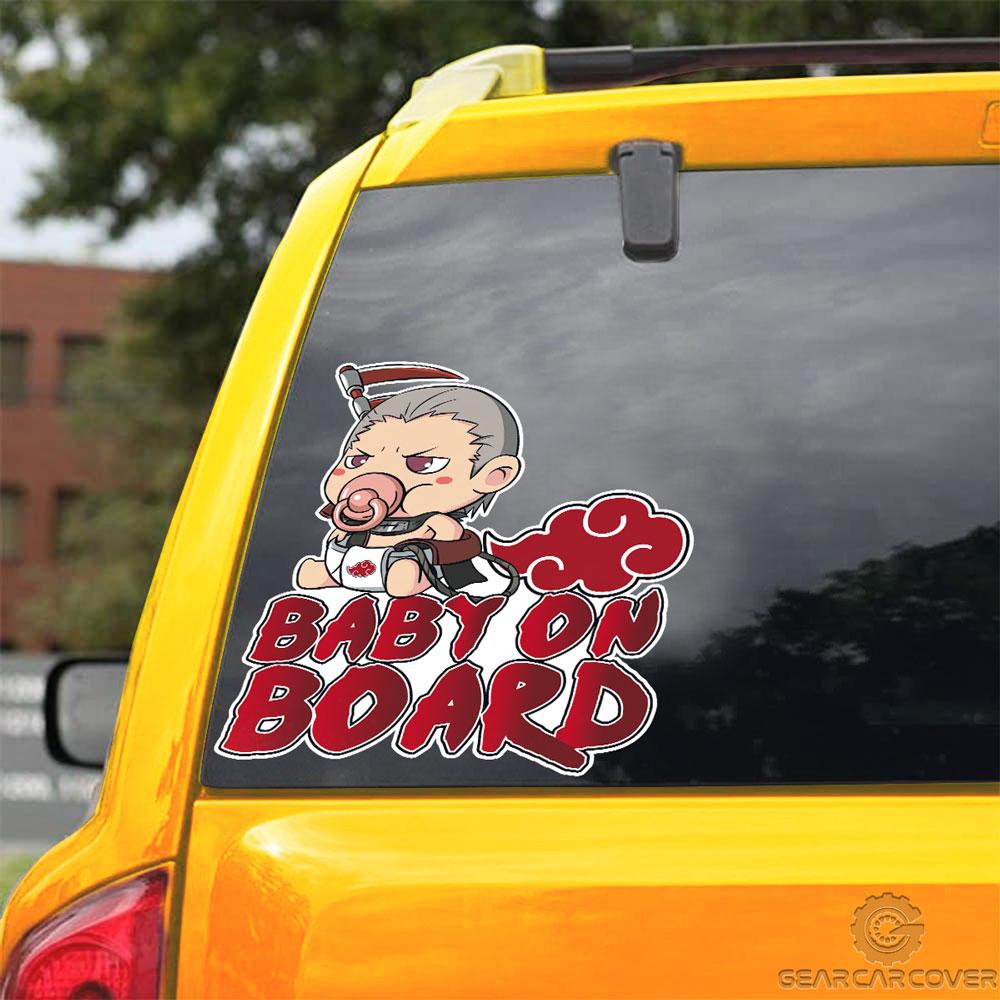 Baby On Board Hidan Car Sticker Custom Akatsuki Member Naru Anime Car Accessories - Gearcarcover - 3