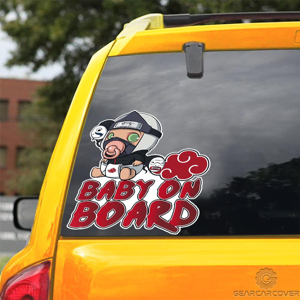 Baby On Board Kakuzu Car Sticker Custom Akatsuki Member Naru Anime Car Accessories - Gearcarcover - 3