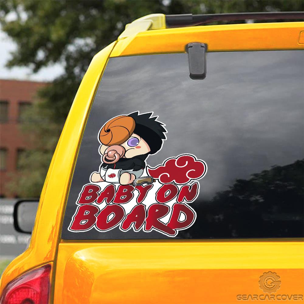 Baby On Board Obito Car Sticker Custom Akatsuki Members Naru Anime Car Accessories - Gearcarcover - 3