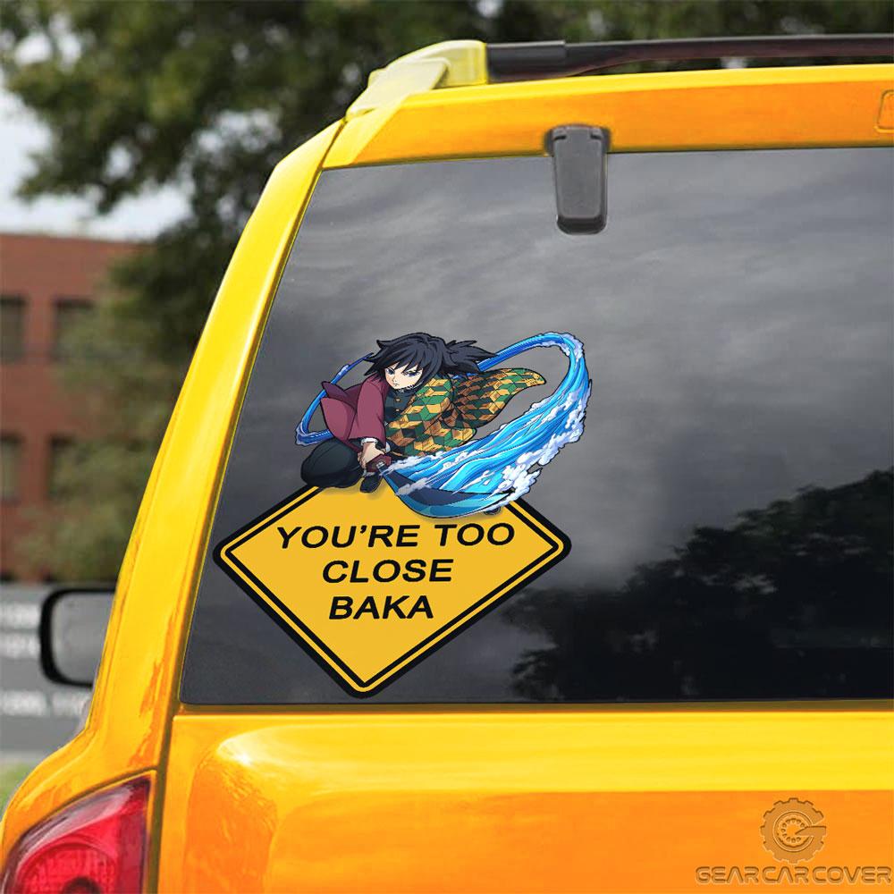 Baka Giyuu Warning Car Sticker Custom For Demon Slayer Anime Fans - Gearcarcover - 3