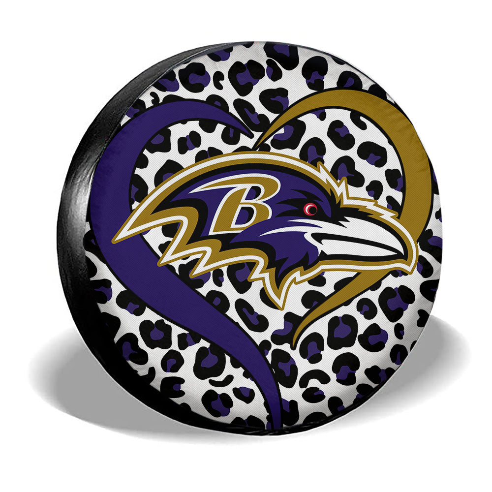 Baltimore Ravens Spare Tire Cover Custom For Fans - Gearcarcover - 3