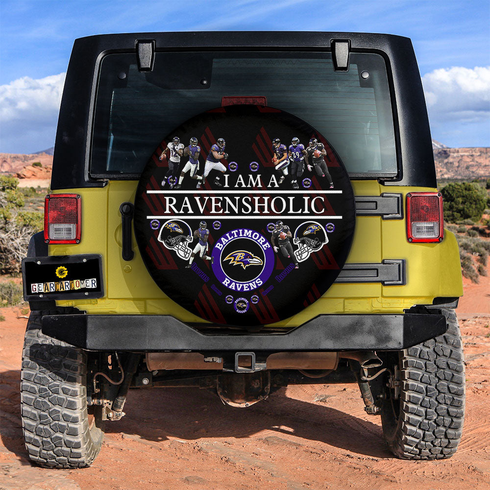 Baltimore Ravens Spare Tire Covers Custom For Holic Fans - Gearcarcover - 2