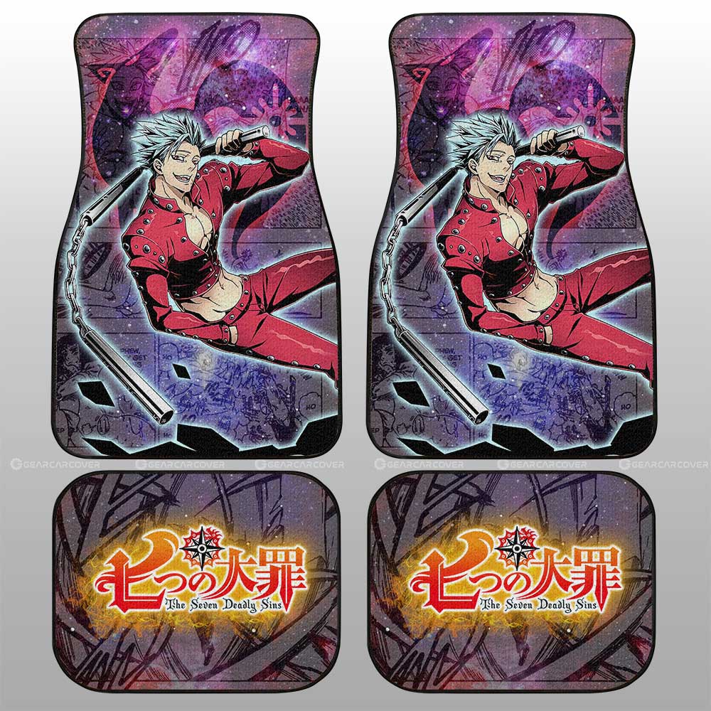 Ban Car Floor Mats Custom Seven Deadly Sins Anime Galaxy Manga Style - Gearcarcover - 2
