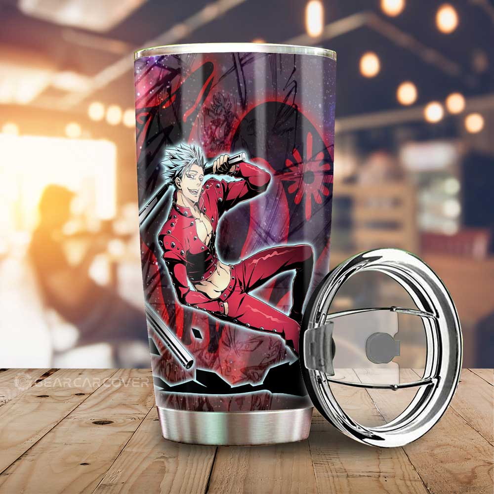 Ban Tumbler Cup Custom Seven Deadly Sins Anime Galaxy Manga Style - Gearcarcover - 1