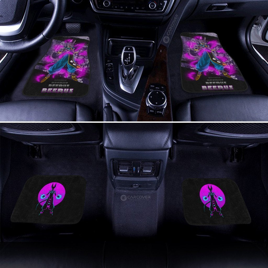 Beerus Car Floor Mats Custom Anime Dragon Ball Car Accessories - Gearcarcover - 2