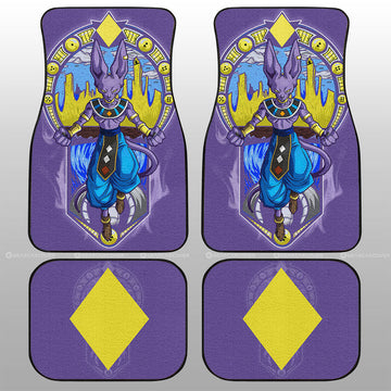 Beerus Car Floor Mats Custom Dragon Ball Car Interior Accessories - Gearcarcover - 1