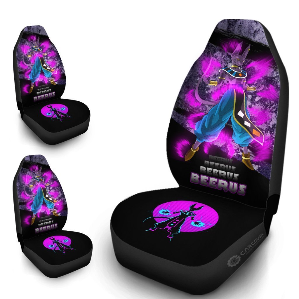Beerus Car Seat Covers Custom Anime Dragon Ball Car Interior Accessories - Gearcarcover - 4