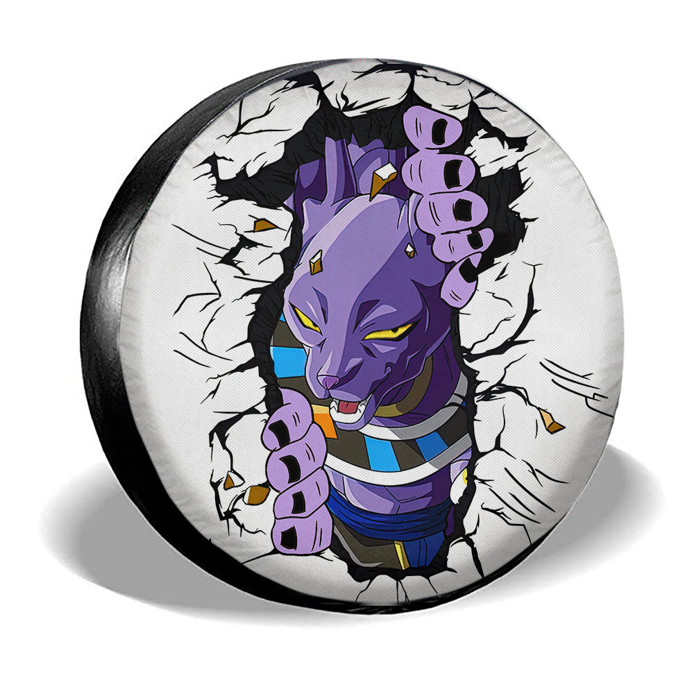 Beerus Spare Tire Cover Custom Dragon Ball Anime - Gearcarcover - 3