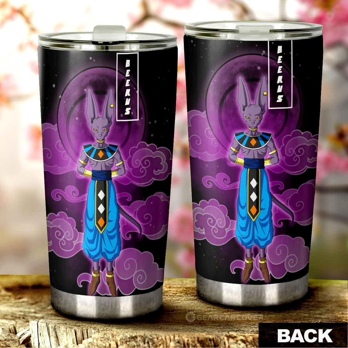 Beerus Tumbler Cup Custom Anime Dragon Ball Car Accessories - Gearcarcover - 3