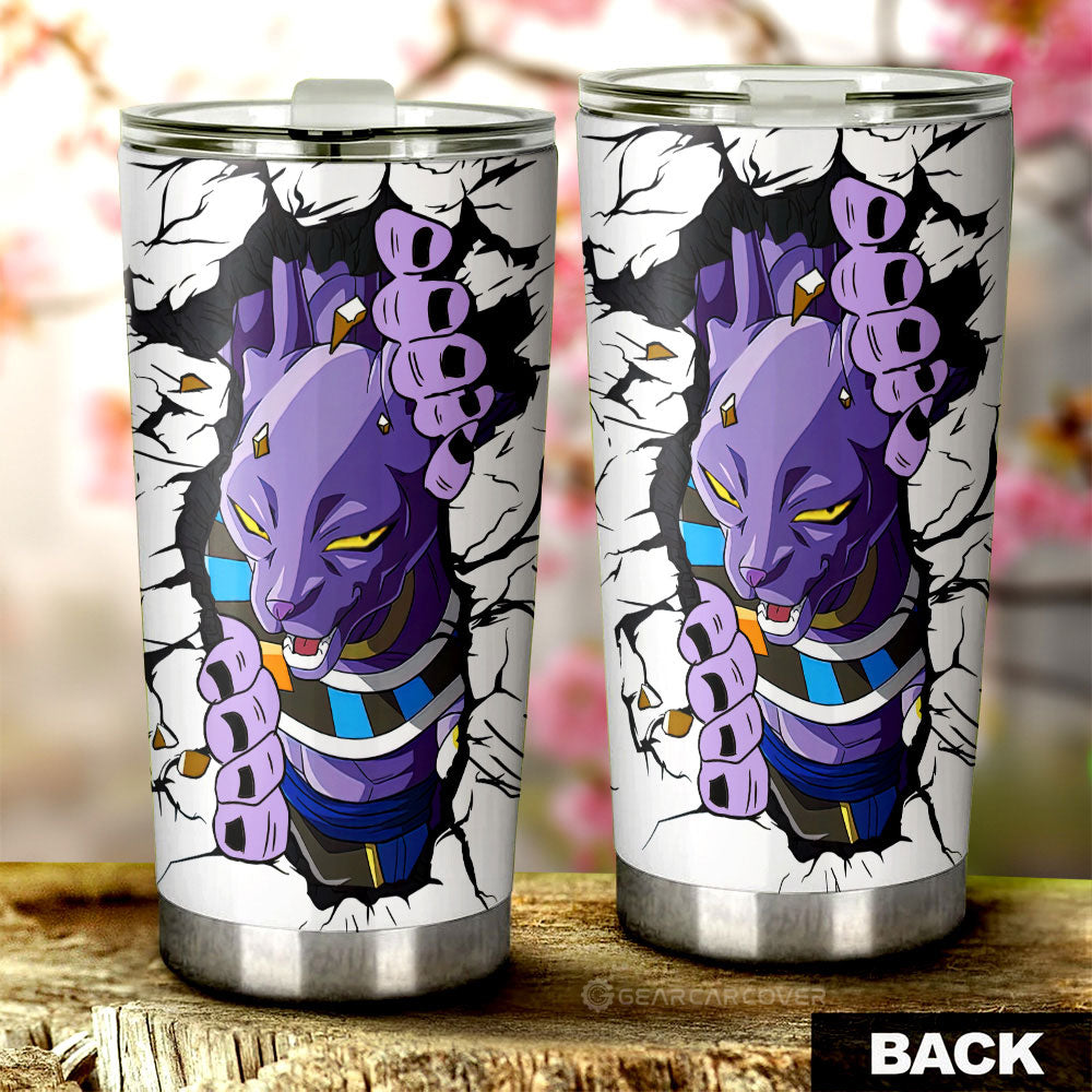 Beerus Tumbler Cup Custom Dragon Ball Anime - Gearcarcover - 3