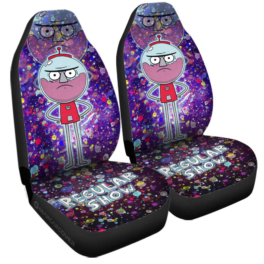 Benson Regular Show Car Seat Covers Custom Cartoon Car Accessories - Gearcarcover - 3