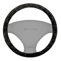 Black Cheetah Skin Steering Wheel Cover Custom Animal Skin Printed - Gearcarcover - 4